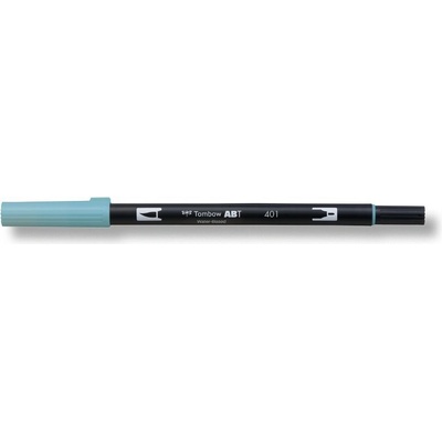 Oboustranný štětcový fix Tombow ABT DUAL - modrá Barva: 401 - Aqua