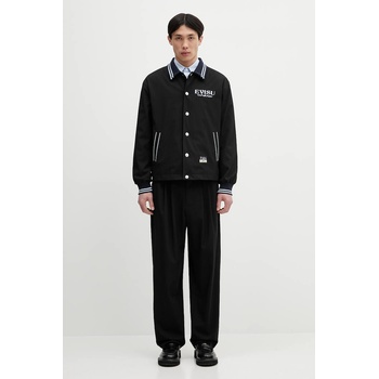 Evisu Яке Evisu Flat Knit Collar Coach в черно преходен модел 2ESHTM5JK1053 (2ESHTM5JK1053)