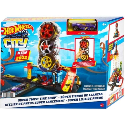 Hot Wheels City: Super Twist Tire Shop Playset