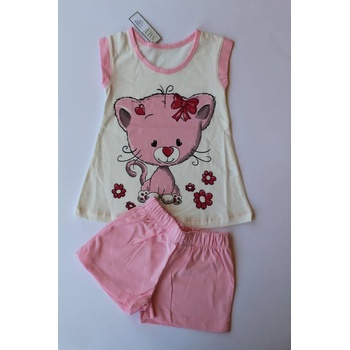 Image 1 of САЛИ / Индиго Кидс Лятна пижама Коте, с розово, 86, 92, 104, 110