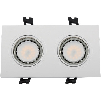 ELMARK Led ПЛАСТМАСОВА ПРАВОЪГЪЛНА ЛУНА par 16 2x5, 5w 270 (92s205ww/w)