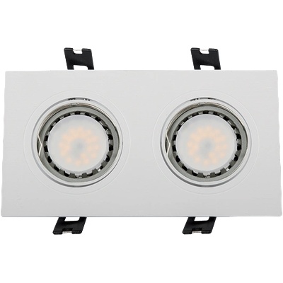 ELMARK Led ПЛАСТМАСОВА ПРАВОЪГЪЛНА ЛУНА par 16 2x5, 5w 270 (92s205ww/w)