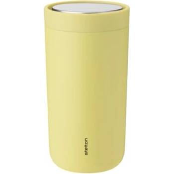 Stelton Термочаша To-Go Click с двойни стени от стомана 200 мл лимонено-жълта (675-49)