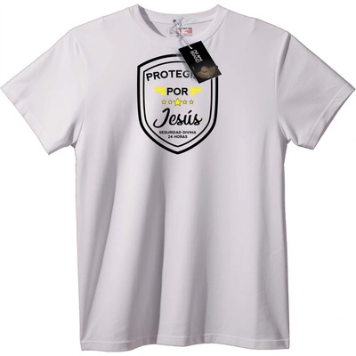 NOONEBRAND Тениска Защитен от Исус - S, Black