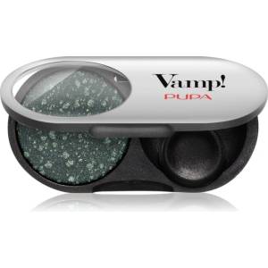 PUPA Vamp! Radiant Baked Eyeshadow дълготрайни сенки за очи с блясък цвят 304 Woodland Green - GEMS 1 гр