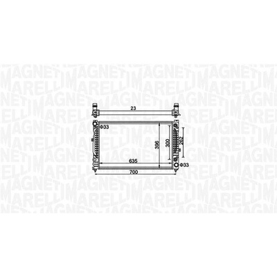 Chladič, chlazení motoru MAGNETI MARELLI 350213185500