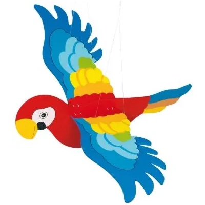 GOKI - Декорация за детска стая - Летящ папагал (GK454)