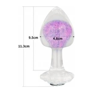 Lovetoy Gemoria Silicone Butt Plug - purple