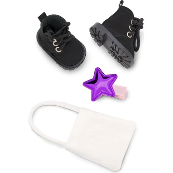 Image 1 of Orange Toys Аксесоари за кукла Orange Toys Sweet Sisters - Черни обувки, шнолка и чантичка (SB06)