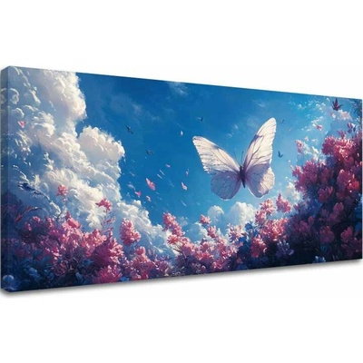 Obraz Motýľa v Oblakoch Slobody - 50x100 cm