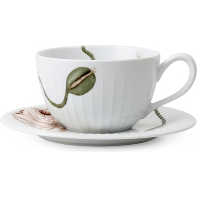 Kähler Чаша за чай Hammershøi Poppy с чинийка 380 мл (692296)