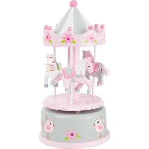 Legler Small foot Музикална кутия Въртележка с кончета розова (LE11230)