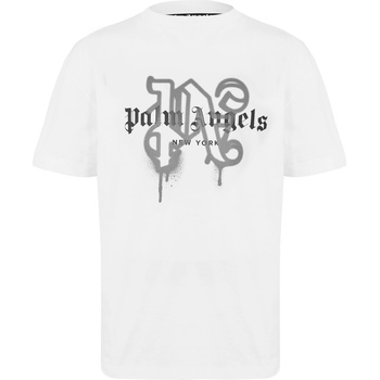 Palm angels Тениска PALM ANGELS Palm La Mono Tee Sn99 - Off White
