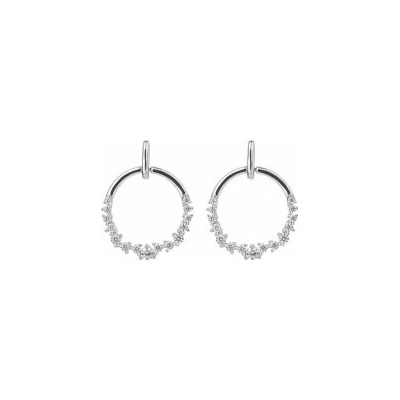 Diamonfire strieborné náušnice E6185