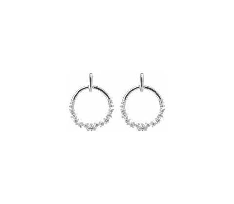 Diamonfire strieborné náušnice E6185