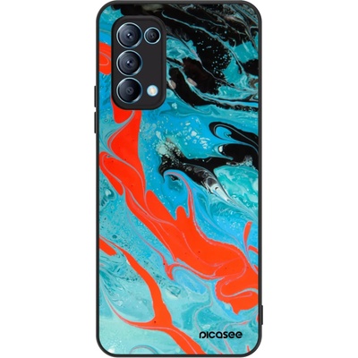 Pouzdro Picasee ULTIMATE CASE OPPO Reno 5 5G Blue Magma