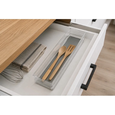 KIS SISTEMO 4 Organizér 30 x 7,5 x 5 cm transparentný/sivá 10013-A94