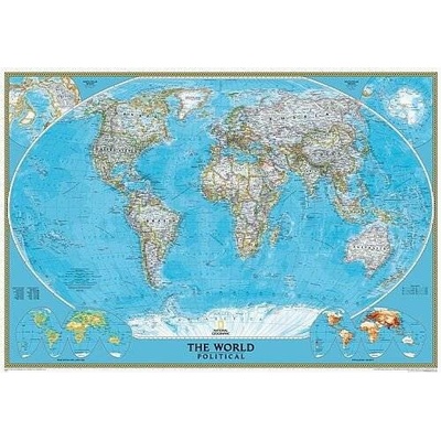 Svět National Geographic Classic - nástěnná mapa 111 x 77 cm, lamino + 2 lišty