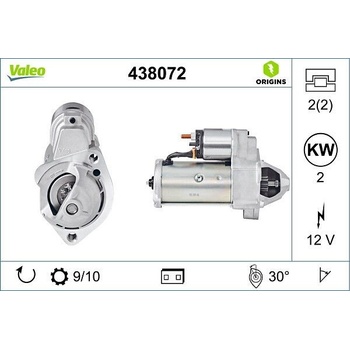 Štartér Valeo 438072