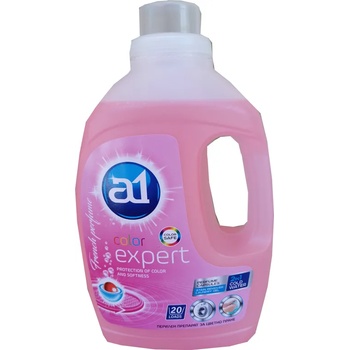 A1 течен перилен препарат за цветно пране, 1.5л, 20пр