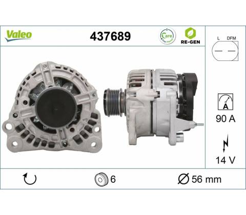 VALEO Alternátor 437689