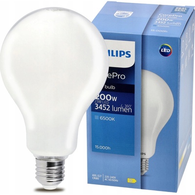 Philips LED žiarovka 1x23W E27 3452lm 6500K studené denné svetlo, matná biela, EyeComfort