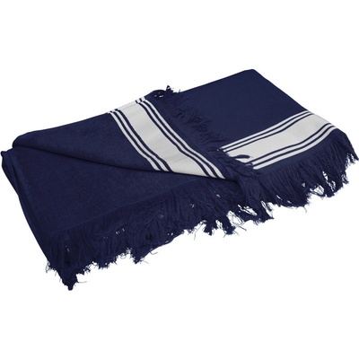 Kariban osuška Kariban Fouta K128 plážová 180 x 100 cm navy
