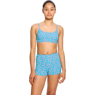 Modibodi crop top Splice Wavy Blue horní díl