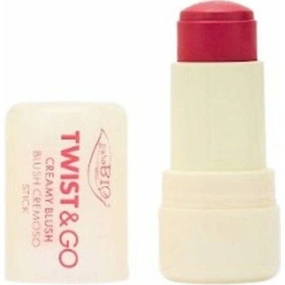 puroBIO Cosmetics Twist&Go krémová tvářenka v tyčince 04 Strawberry 5 g