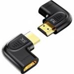 Unitek Flat Angle Adapter 8K HDMI 90 and 270 degrees