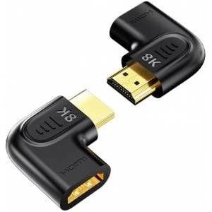Unitek Flat Angle Adapter 8K HDMI 90 and 270 degrees