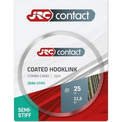 JRC Contact Coated Hooklink Semi Stiff Combo Camo 22m 30lb