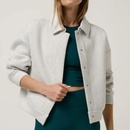 Travis Mathew Cloudscape Button Down Heather Light Grey