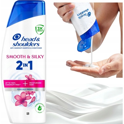 Head & Shoulders šampón 2v1 Smooth&Silky 400 ml