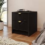 MIRJAN 24 Нощно шкафче TIRENO 35x40 см черно (MJ0162)