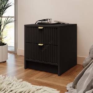MIRJAN 24 Нощно шкафче TIRENO 35x40 см черно (MJ0162)