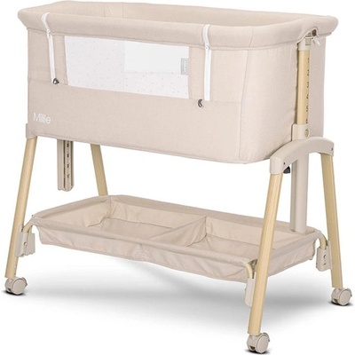 Lorelli Premium МИНИ КОШАРА MILLIE С ПАДАЩА ПРЕГРАДА GREY /wooden (3800166118451)