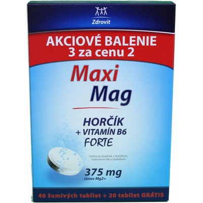 Zdrovit Hořčík + B6 3 x 20 šum.tabliety