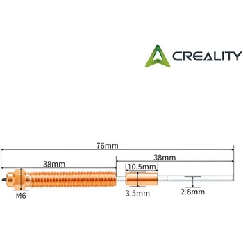 Unicorn All-Metal Дюза за Creality K2 / HI SERIES - Прецизна екструзия и устойчивост