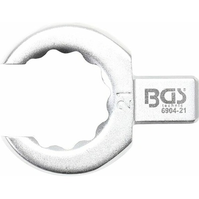 BGS Technic Otevřený očkový klíč 21 mm, nástrčný s upínáním 9 x 12 mm BGS 6904-21
