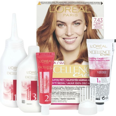 L'Oréal Excellence Creme Triple Protection 7,43 Dark Copper Gold Blonde 48 ml