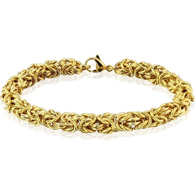 Šperky Eshop Ocelový náramek byzantský vzor 8 mm Z14.06