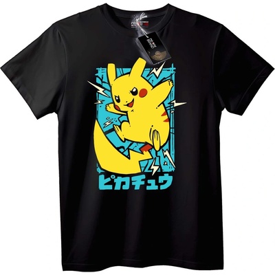 NOONEBRAND Тениска Pikachu - 2XL, Black