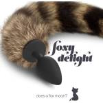 Crushious Силиконов анален разширител с лисича опашка Fox Delight