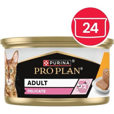 PRO PLAN Delicate Digestion пастет за котки с пиле 24 x 85 g