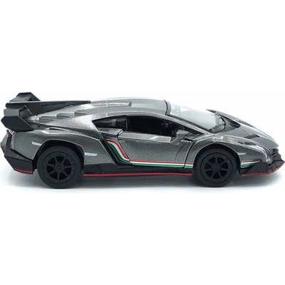 Kinsmart Auto Lamborghini Veneno kov 13cm na Šedá