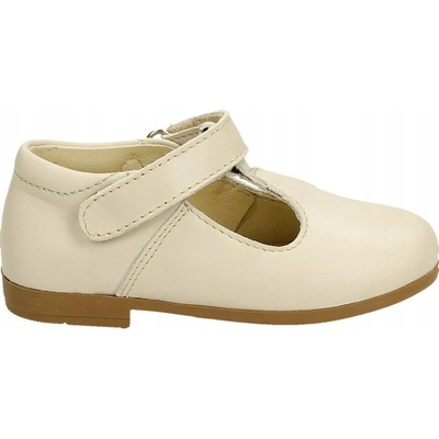 Mido Noster baleríny 20-42 22 dívčí na suchý zip krémové