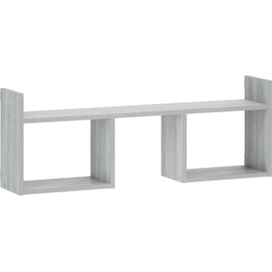 vidaXL Стенен рафт Сив Сонома 90 x 17 x 32 см Инженерна дървесина (8015101)