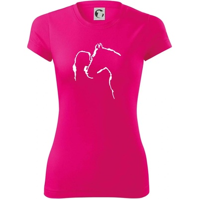 Kůň a já silueta Dámské Fantasy sportovní dresovina Neon Pink