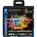 STAEDTLER Маркери Staedtler Pigment Arts 371, 12 цвята, 371 c12-3 (31653-А-371 C12-3)